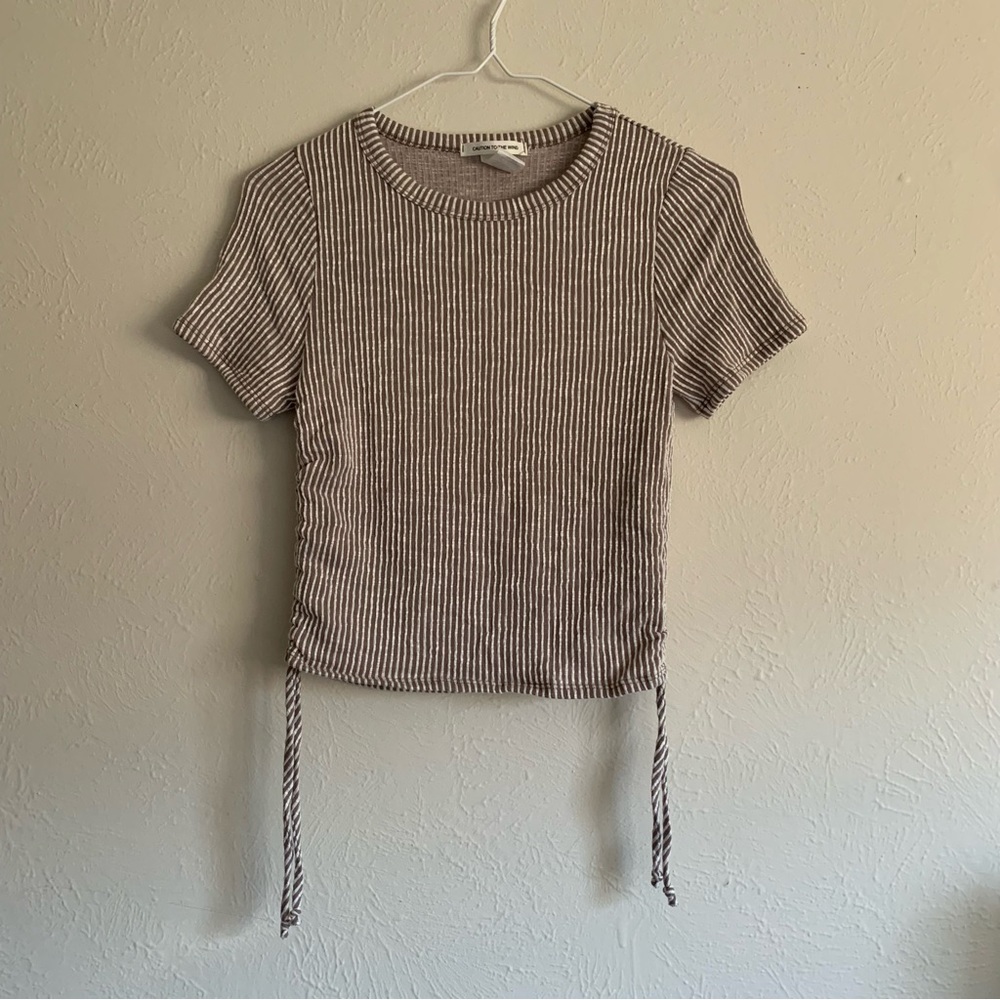 striped crop top